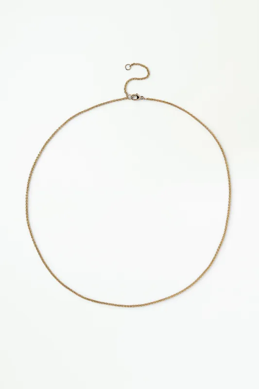 Gold Wheat Chain Necklace made by WWAKE