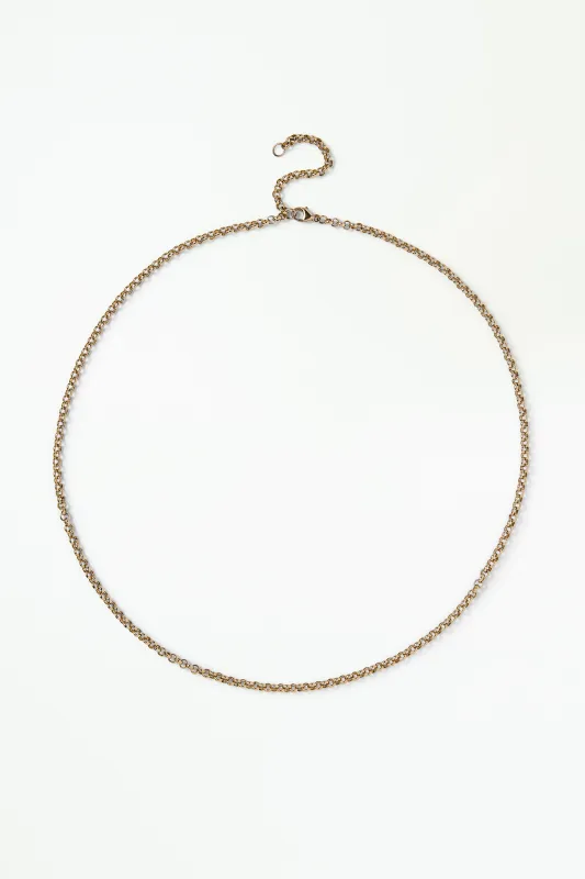 Gold Rolo Chain Necklace made by WWAKE
