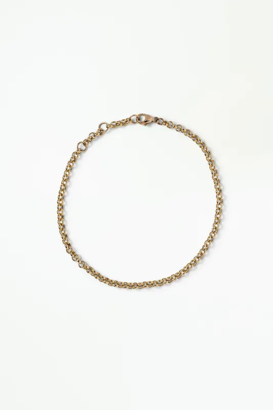 Gold Rolo Chain Bracelet made by WWAKE
