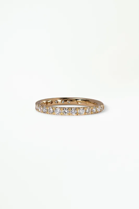 Pavé Diamond Eternity Ring made by WWAKE