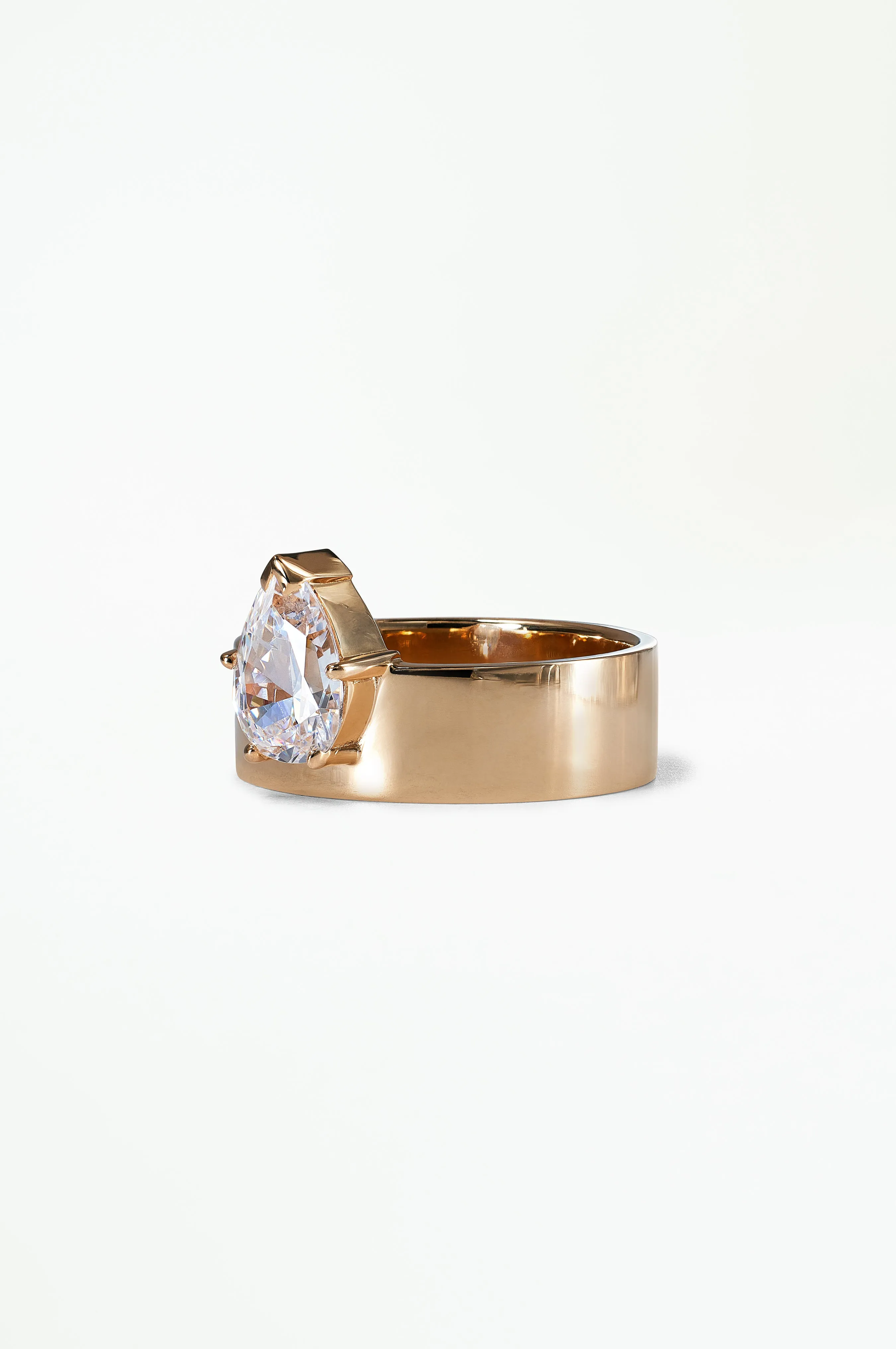 Pear Cut Diamond Monolith Ring sold by WWAKE product image thumbnail 5