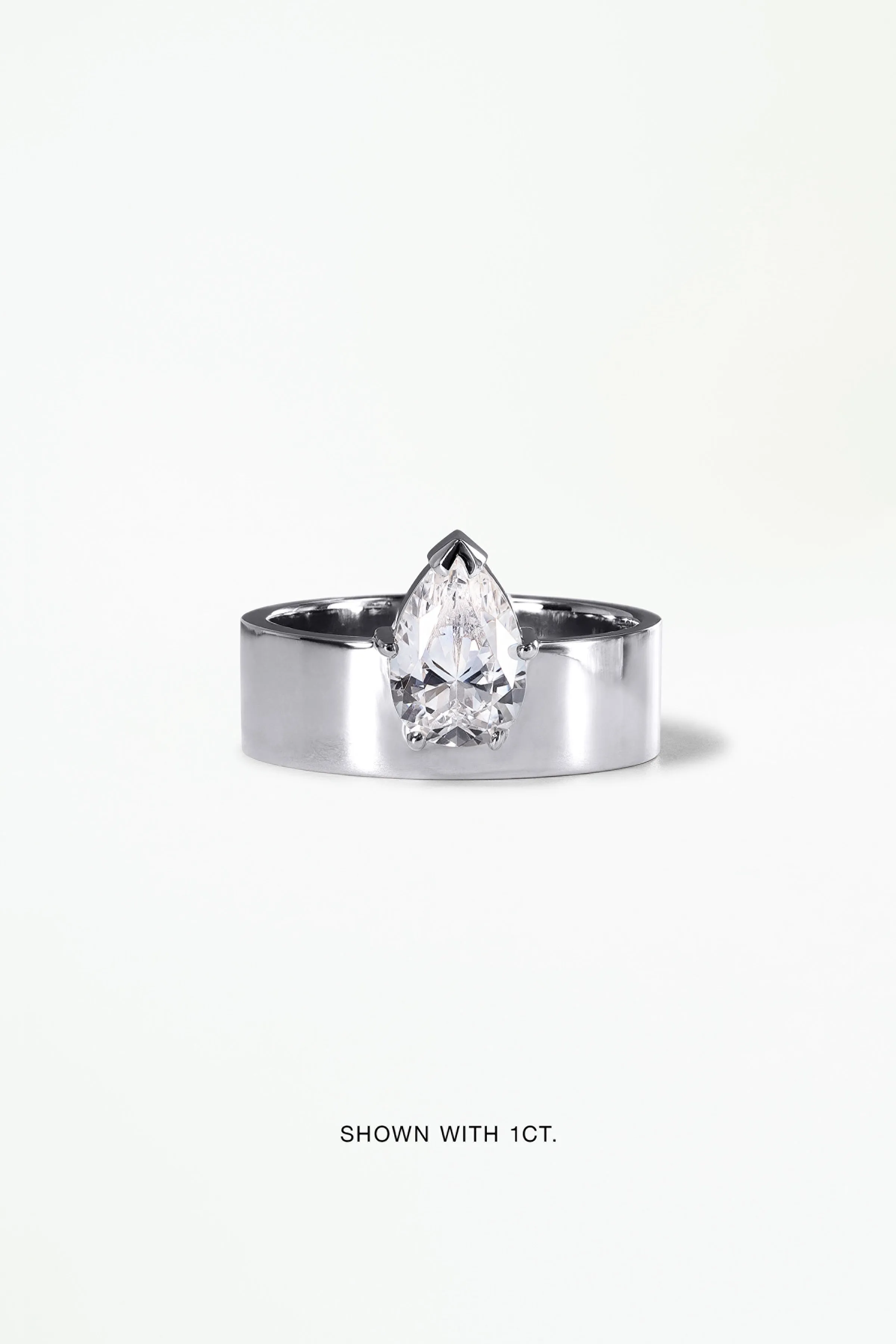 Pear Cut Diamond Monolith Ring sold by WWAKE product image thumbnail 3