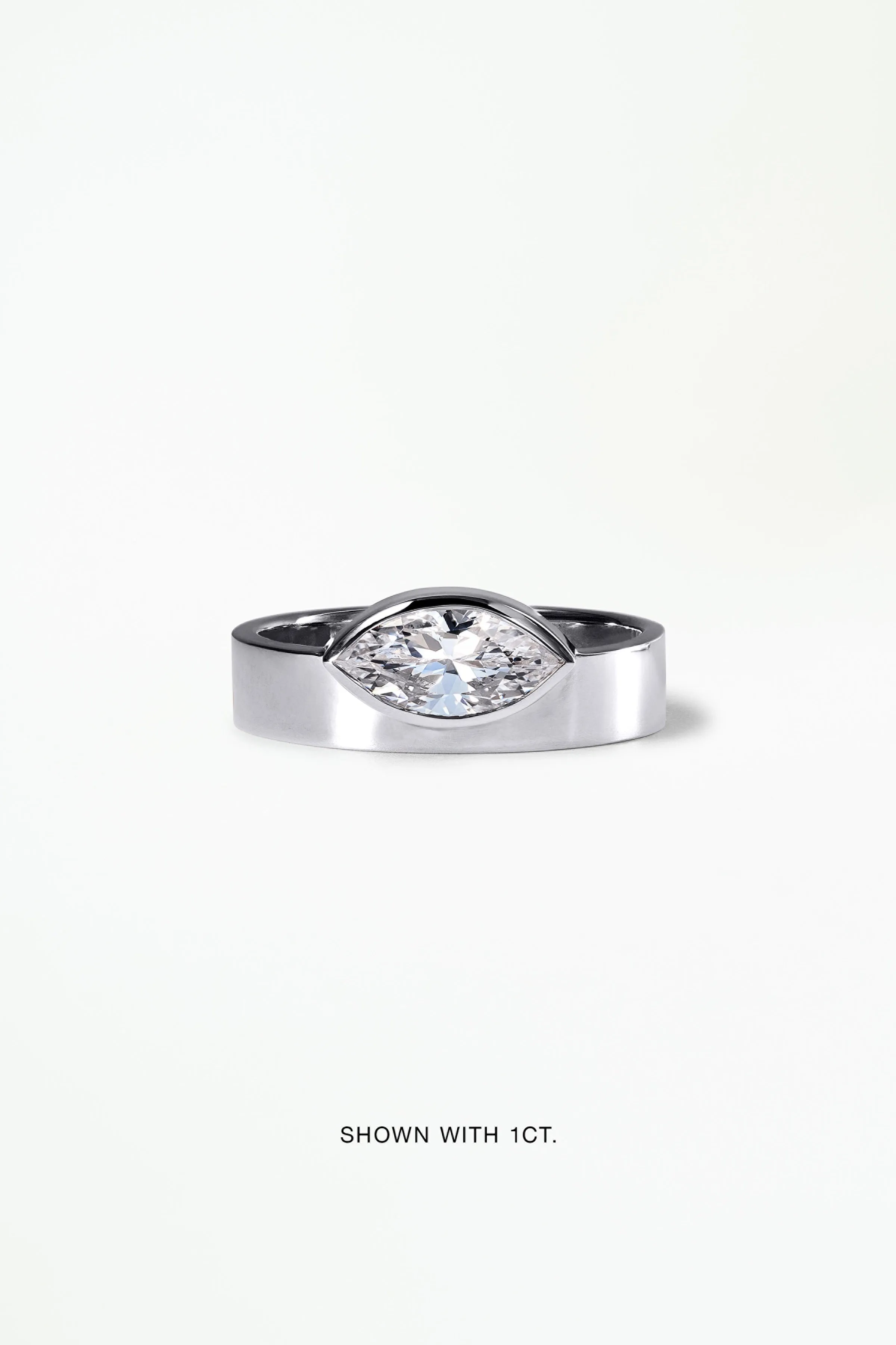 Marquise Cut Diamond Monolith Ring sold by WWAKE product image thumbnail 3