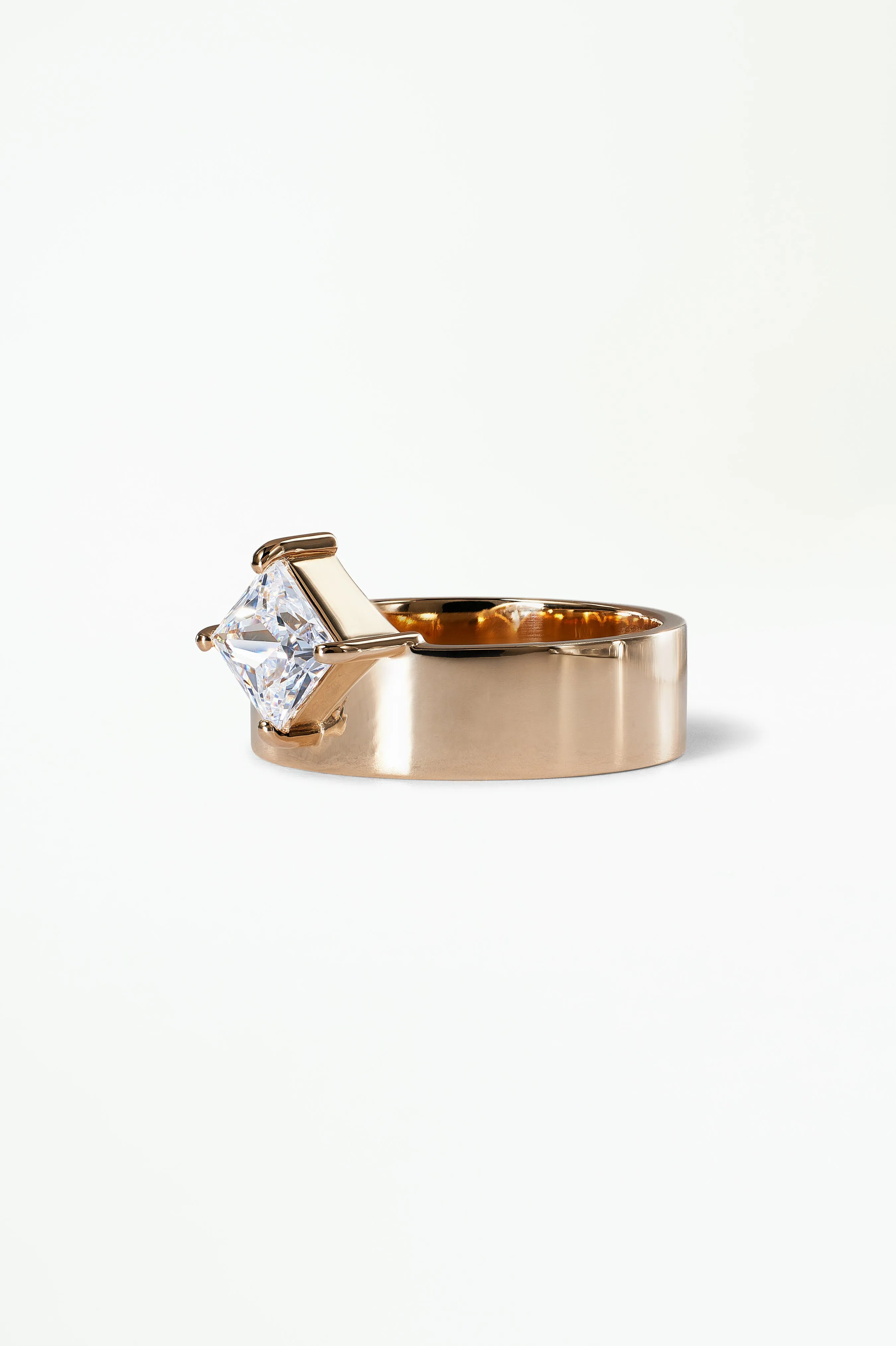 Princess Cut Diamond Monolith Ring sold by WWAKE product image thumbnail 5