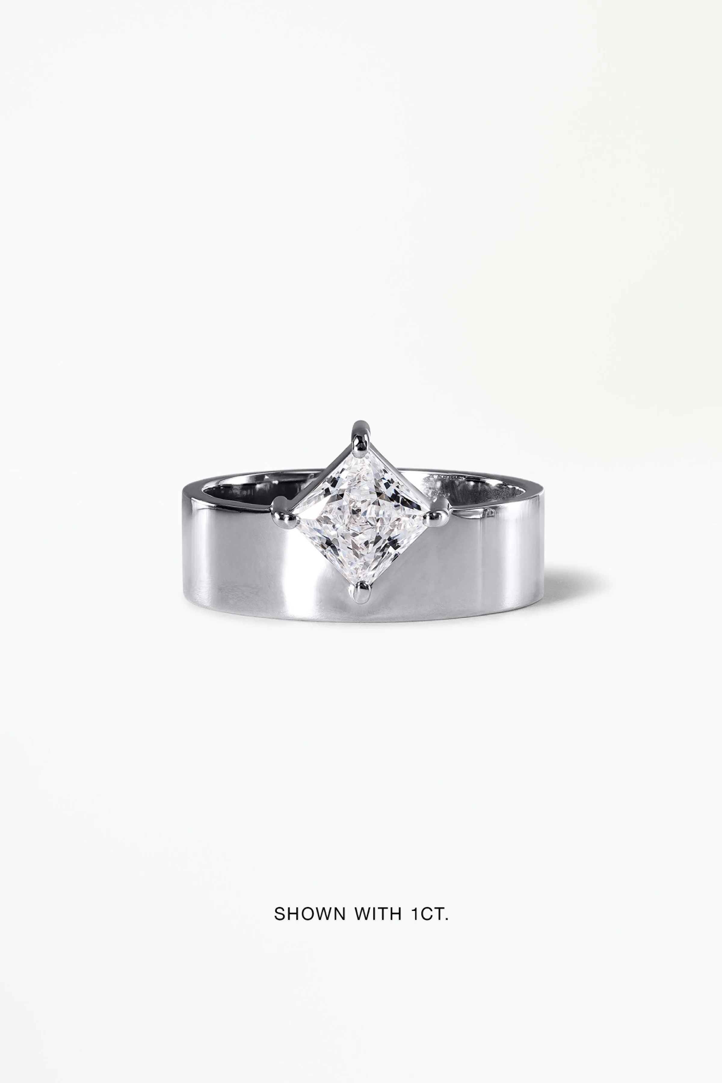 Princess Cut Diamond Monolith Ring sold by WWAKE product image thumbnail 3