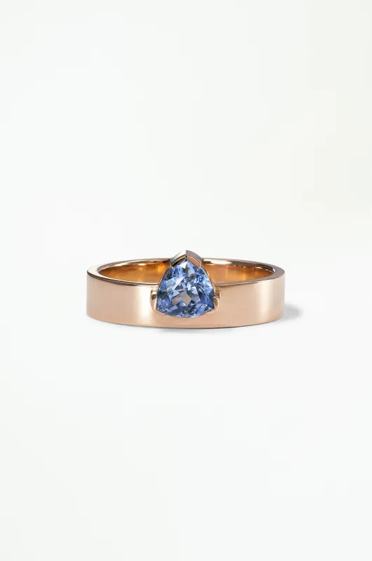 Trillion Cut Sapphire Monolith Ring No. 41 sold by WWAKE
