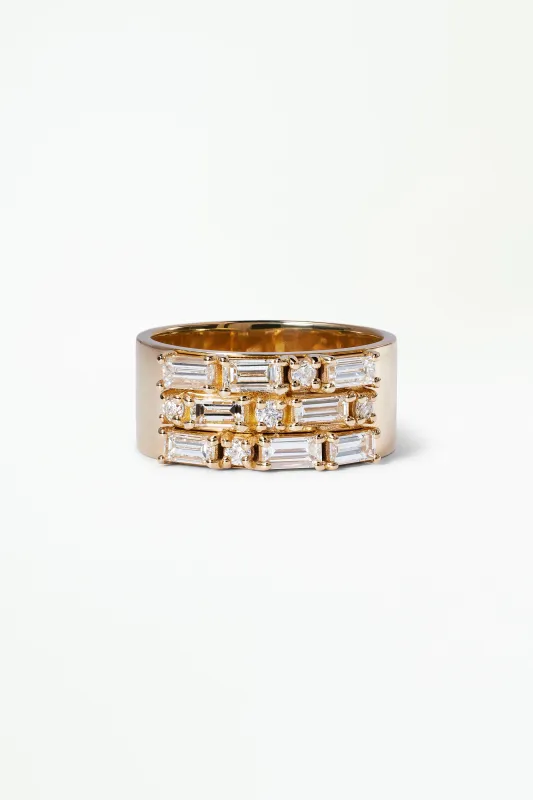 One of a Kind Baguette Cut Diamond Menhir Ring No. 25 sold by WWAKE