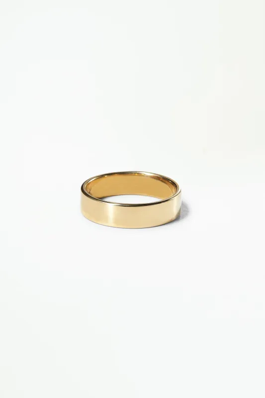 Flat Wedding Band, 5mm sold by WWAKE