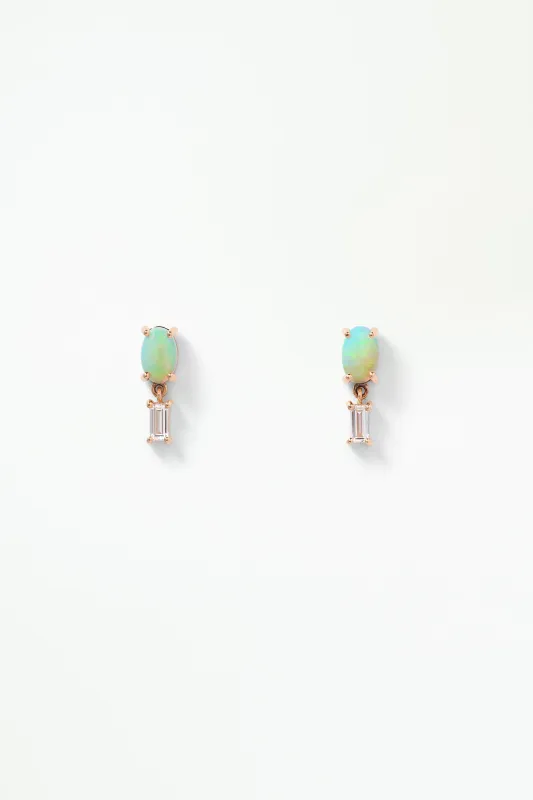 Opal and Diamond Stela Earring - Single sold by WWAKE