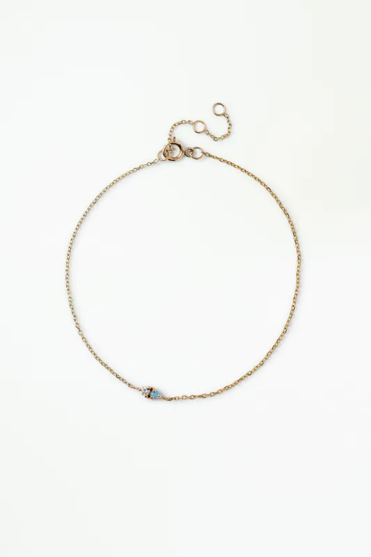 Opal and Diamond Two-Step Bracelet made by WWAKE