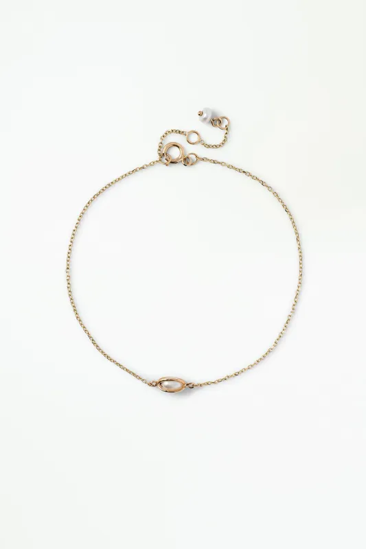 Caged Pearl Bracelet made by WWAKE