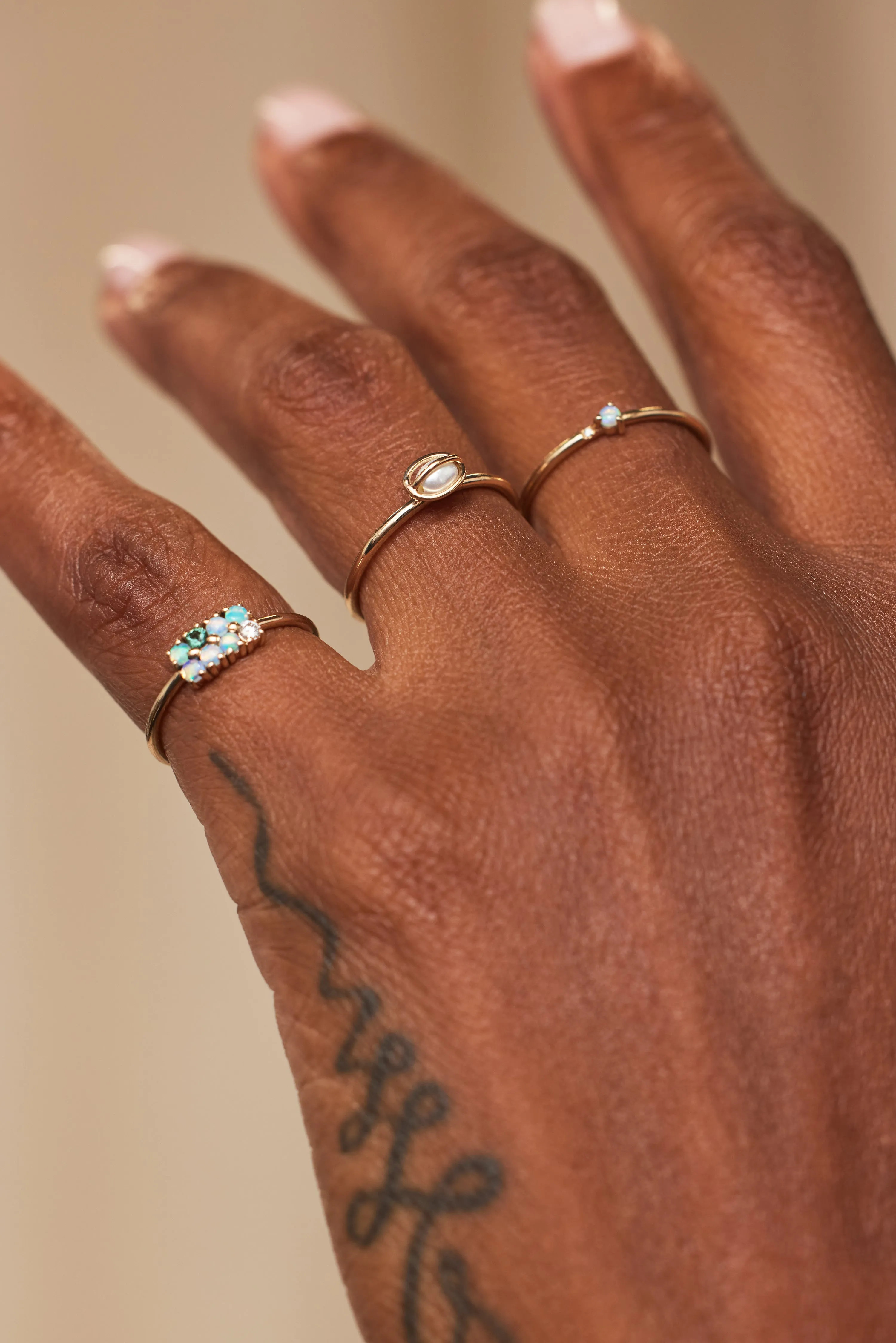 Caged Pearl Ring sold by WWAKE product image thumbnail 2