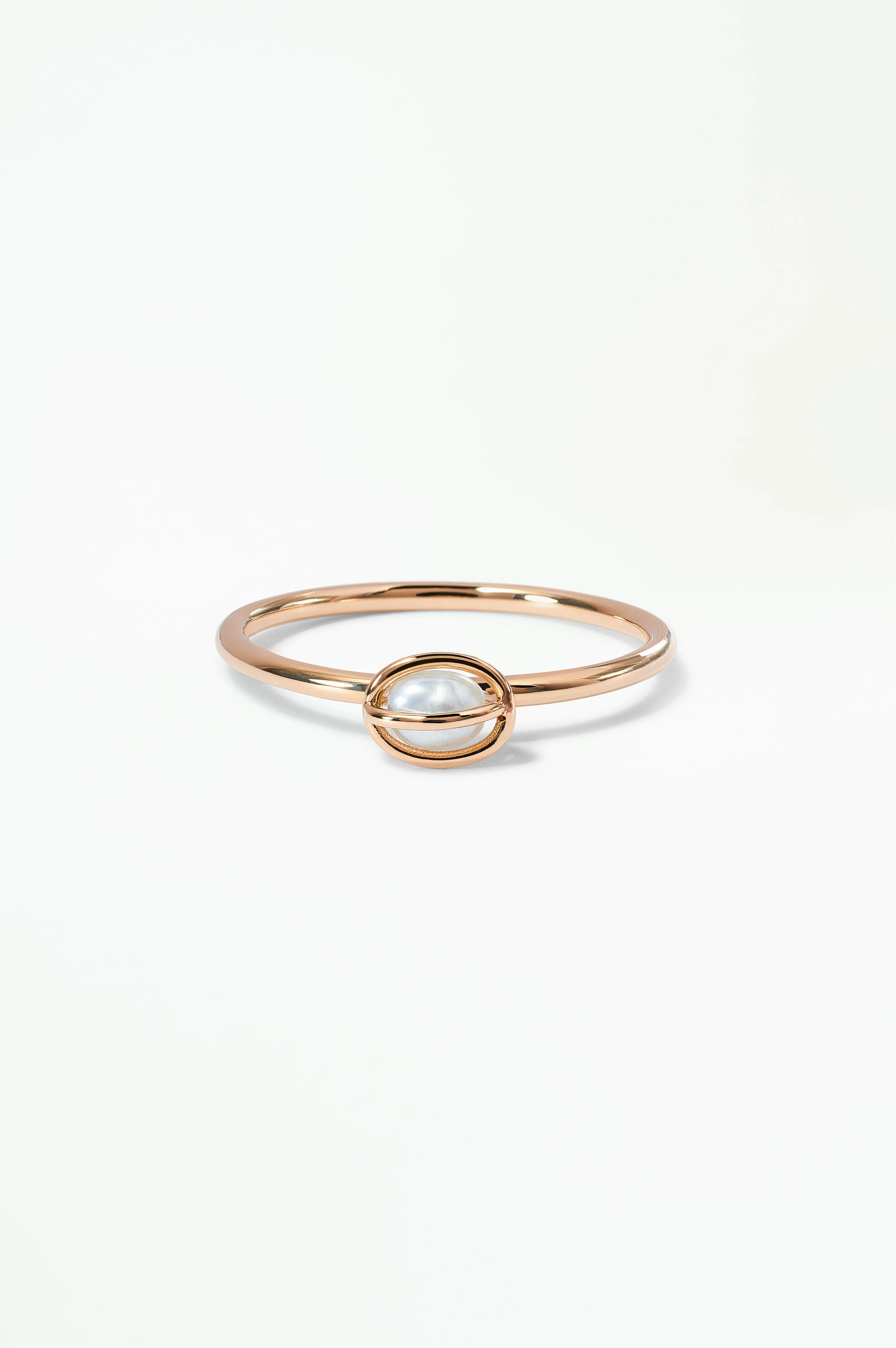 Caged Pearl Ring sold by WWAKE