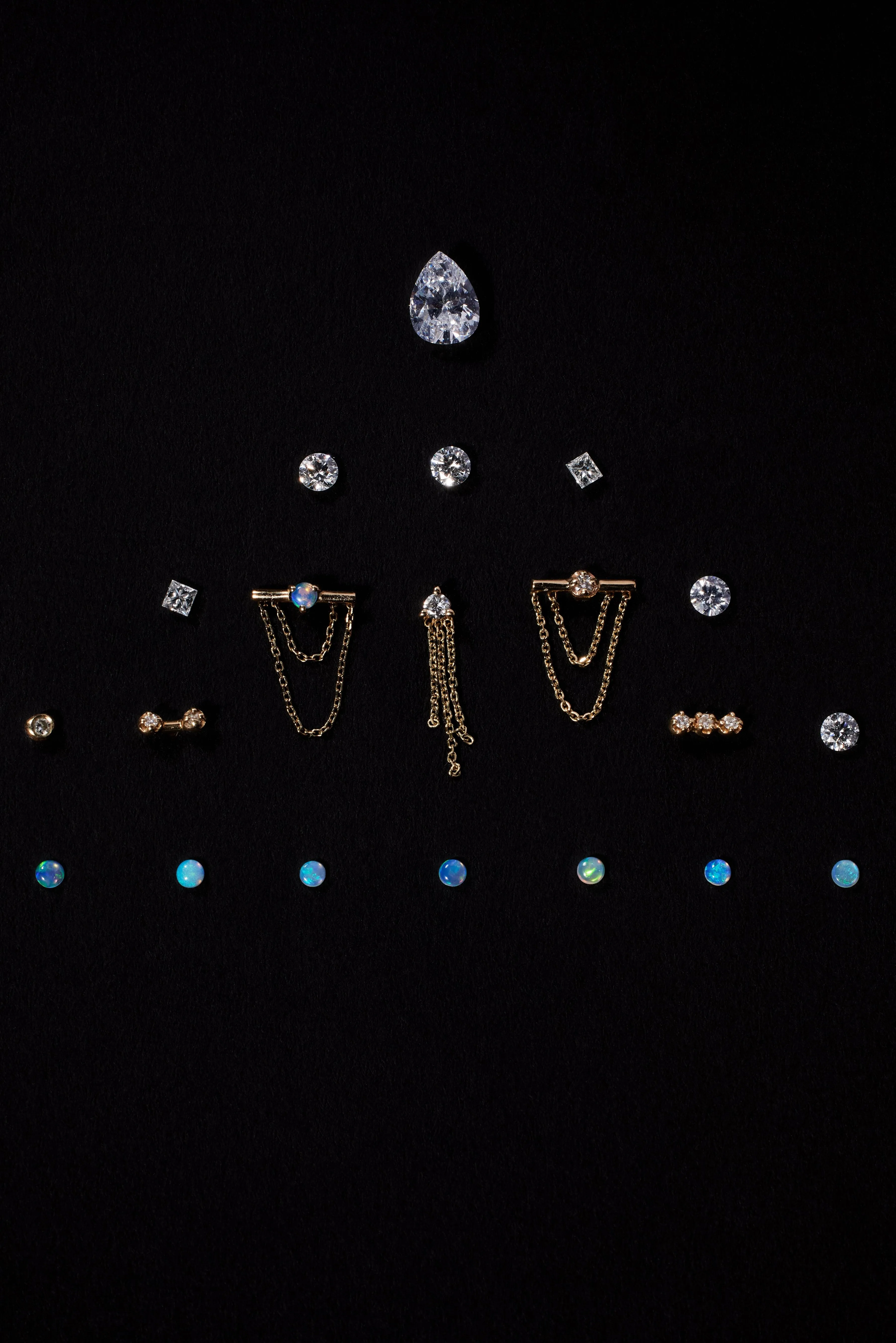 Diamond Linn Earring - Single sold by WWAKE product image thumbnail 3