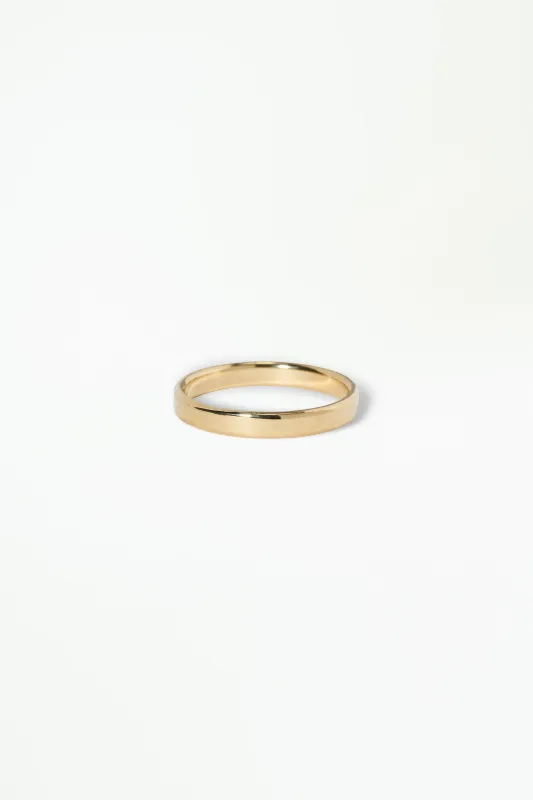 Flat Wedding Band, 3mm sold by WWAKE