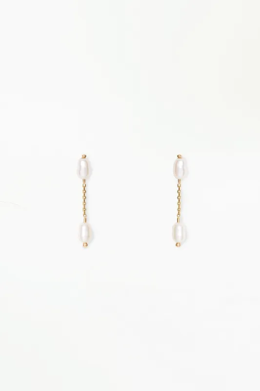 Short Pearl Shower Earring - Single sold by WWAKE