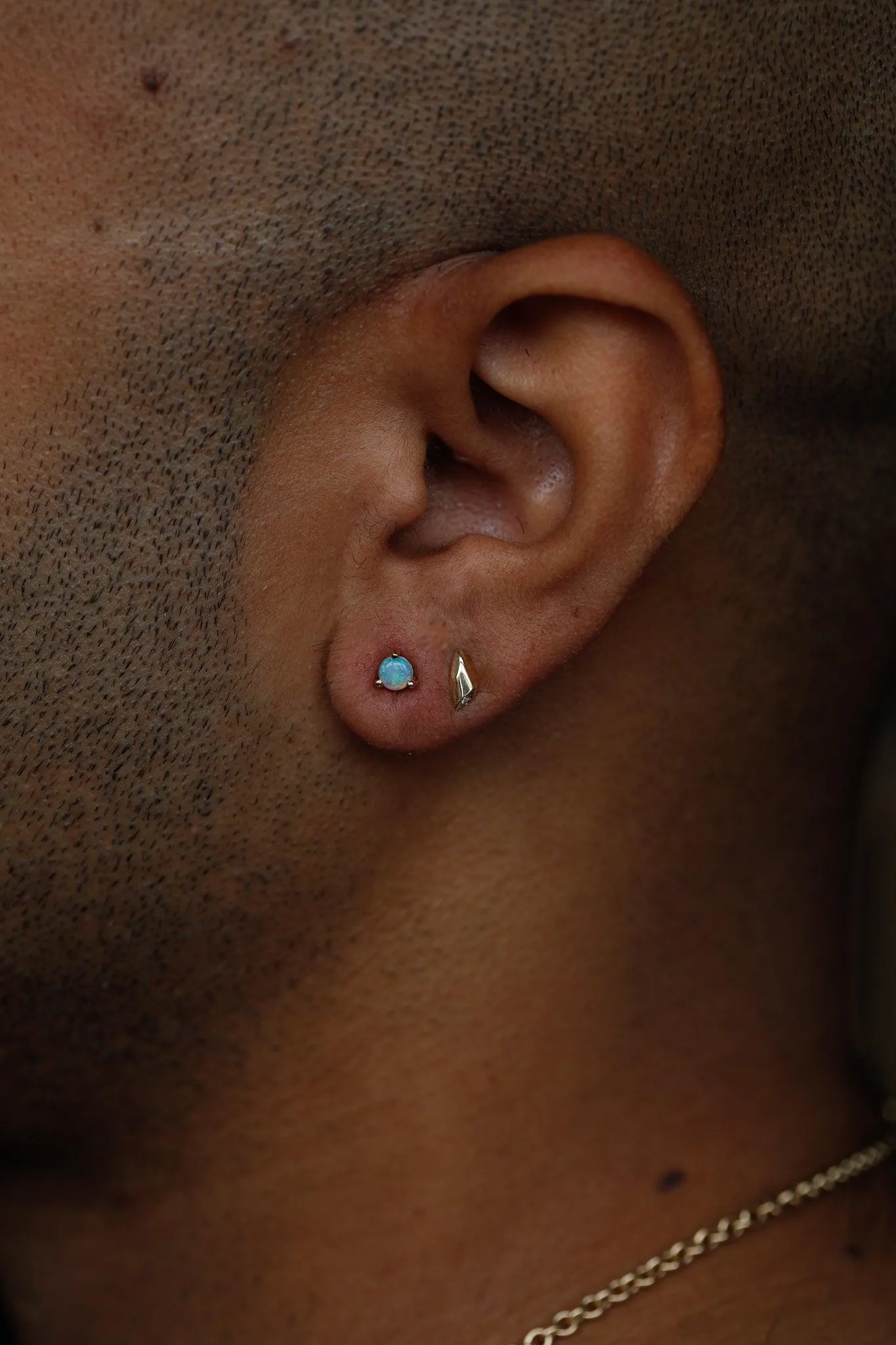 Large Opal Stud - Single sold by WWAKE product image thumbnail 3
