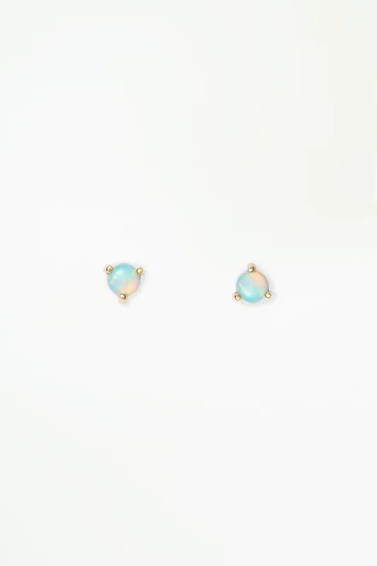 Large Opal Stud - Single sold by WWAKE