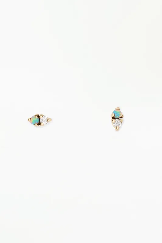 Opal Two-Step Earring made by WWAKE