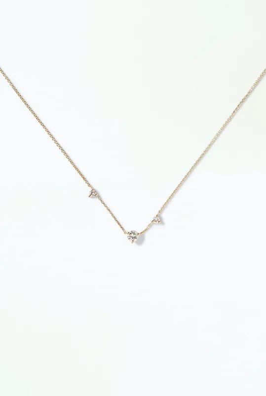 Three-Step Diamond Necklace sold by WWAKE