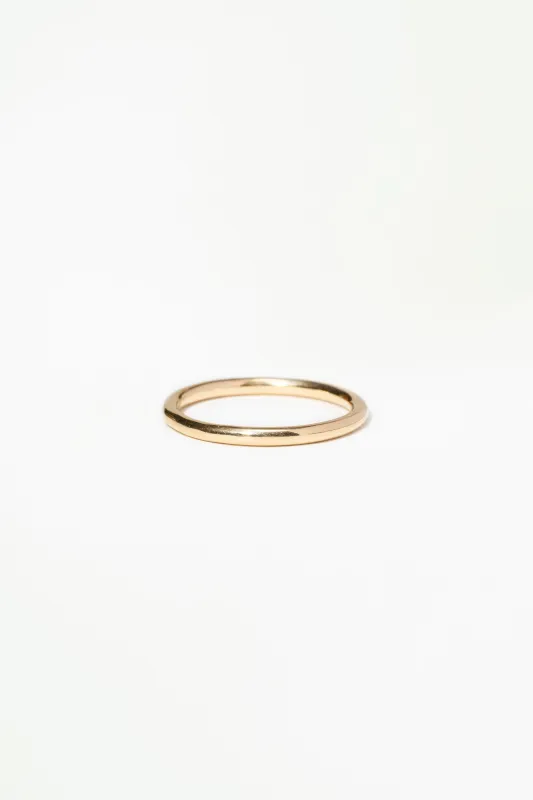 Medium Gold Round Band made by WWAKE