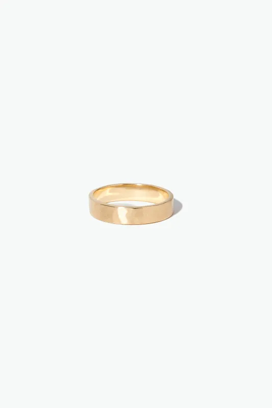 Flat Wedding Band, 4mm sold by WWAKE