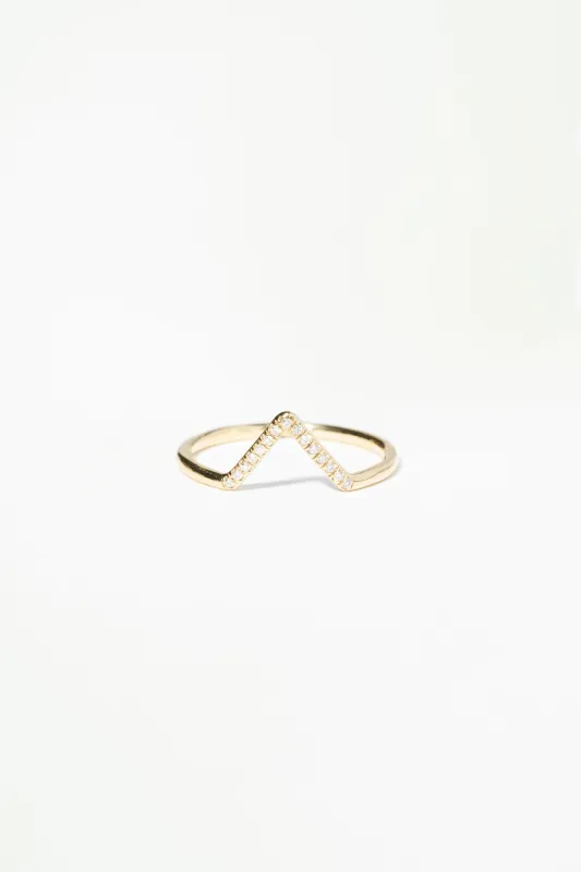 Micropave Triangle Ring made by WWAKE