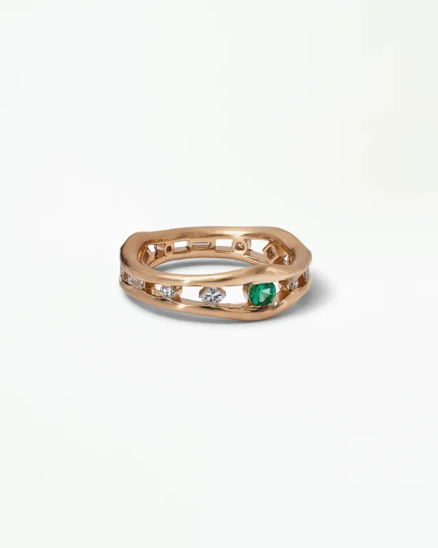 Birthstone Float Ring made by WWAKE