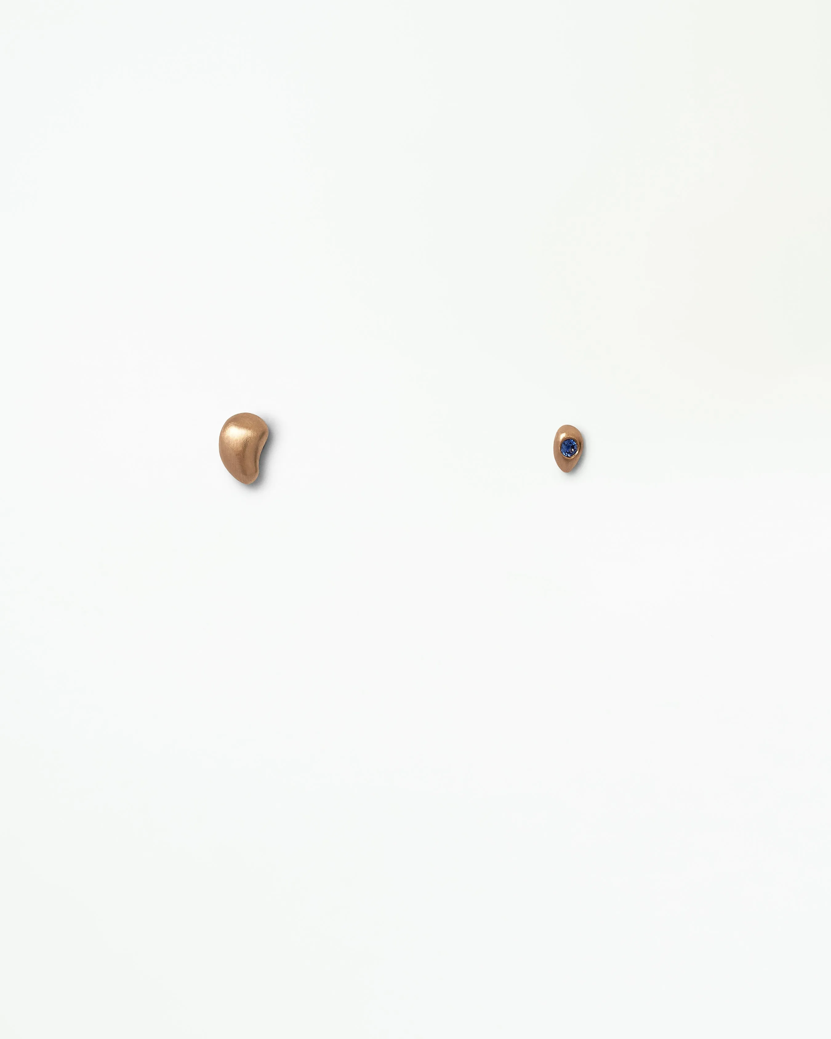 Sapphire Bean Earrings - Pair sold by WWAKE product image thumbnail 2