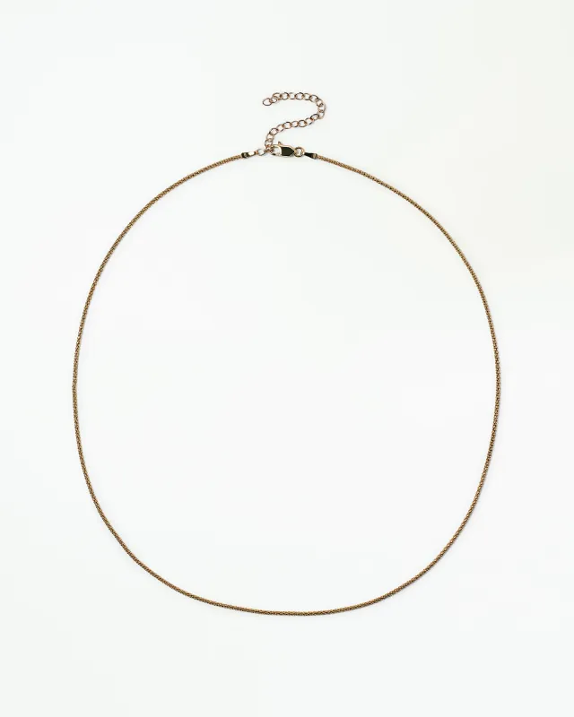 Gold Tube Chain Necklace made by WWAKE