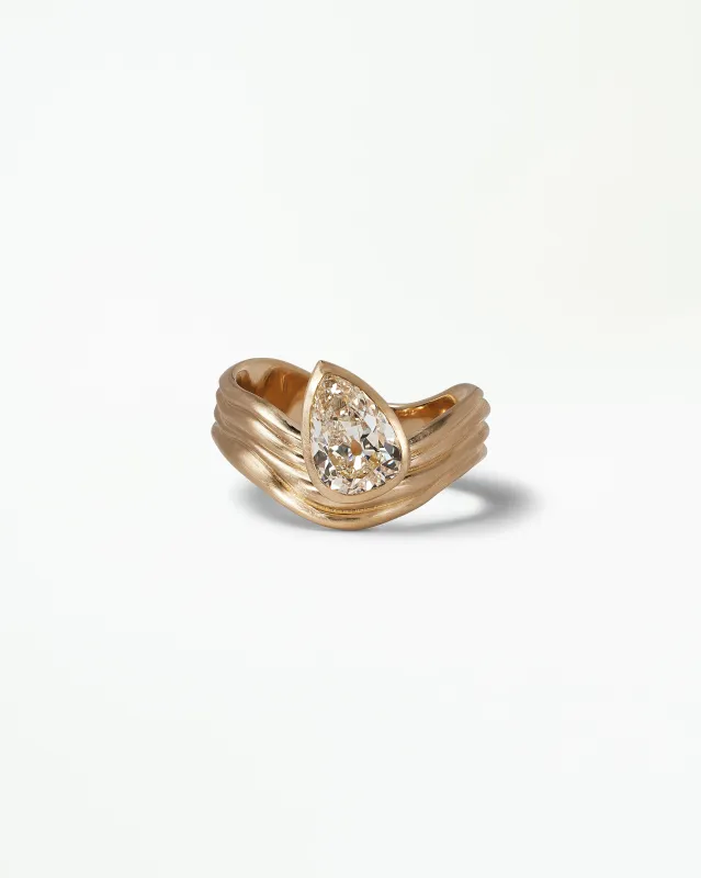 Pear Cut Diamond Coast Ring made by WWAKE