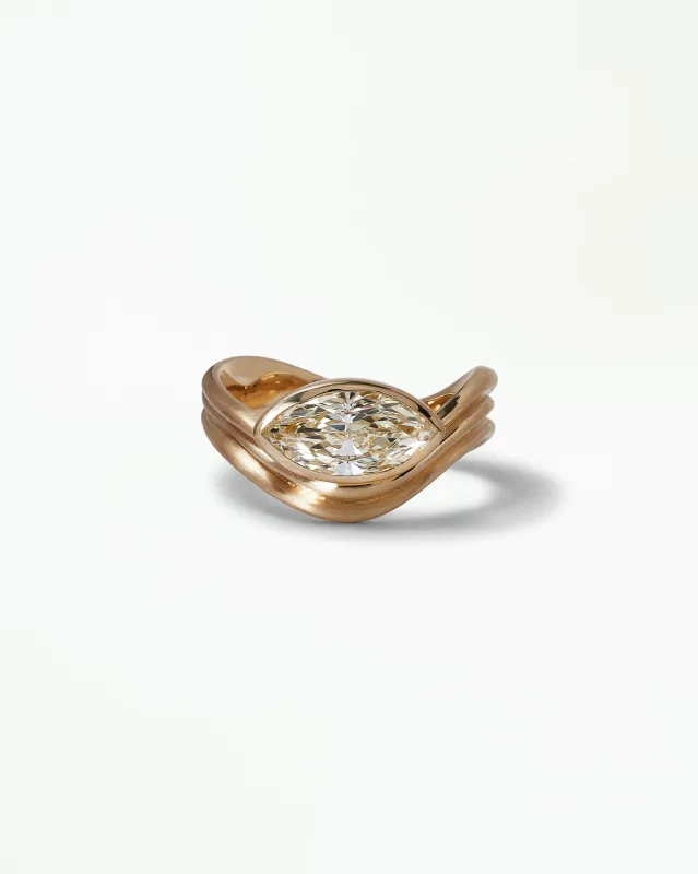 Marquise Cut Diamond Coast Ring made by WWAKE
