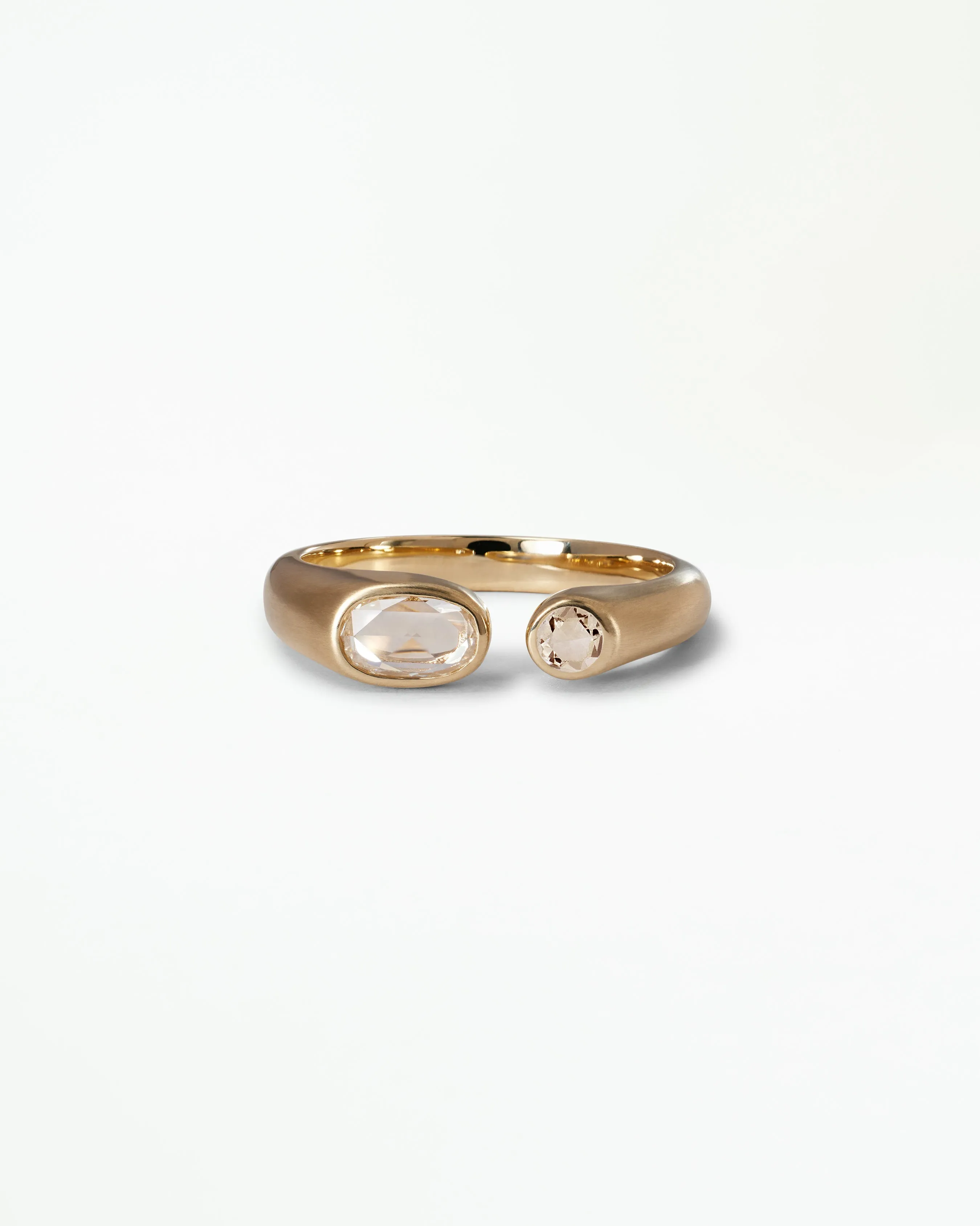 One of a Kind Oval Rose Cut Diamond Dyad Signet Ring sold by WWAKE