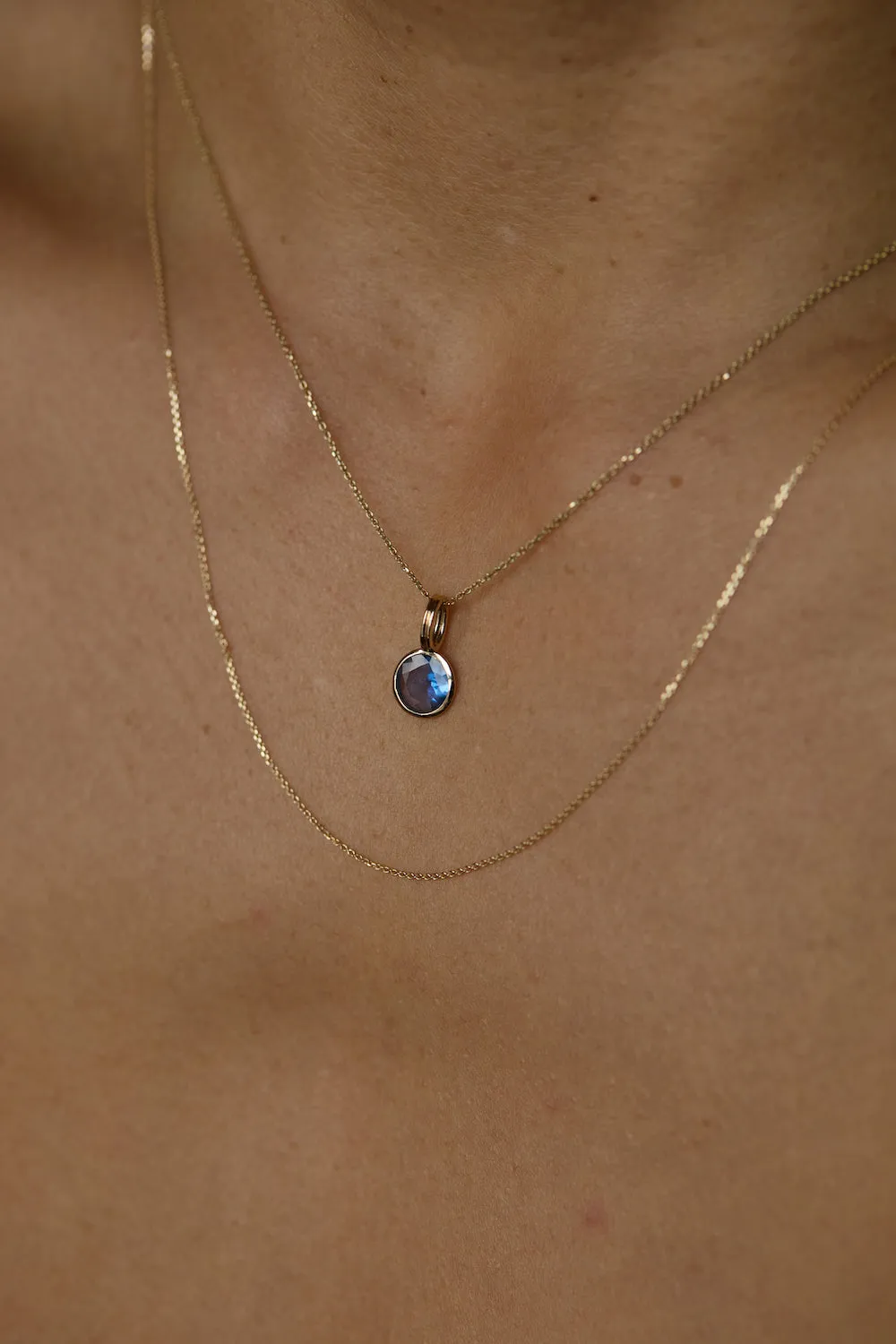 One of a Kind Sapphire Rain Pendant No. 1 sold by WWAKE product image thumbnail 4