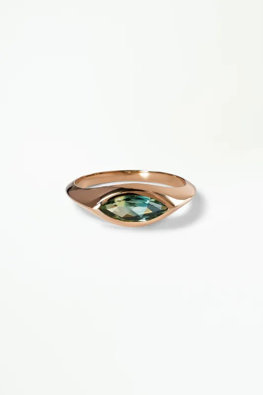 One Of A Kind Marquise Sapphire Signet made by WWAKE