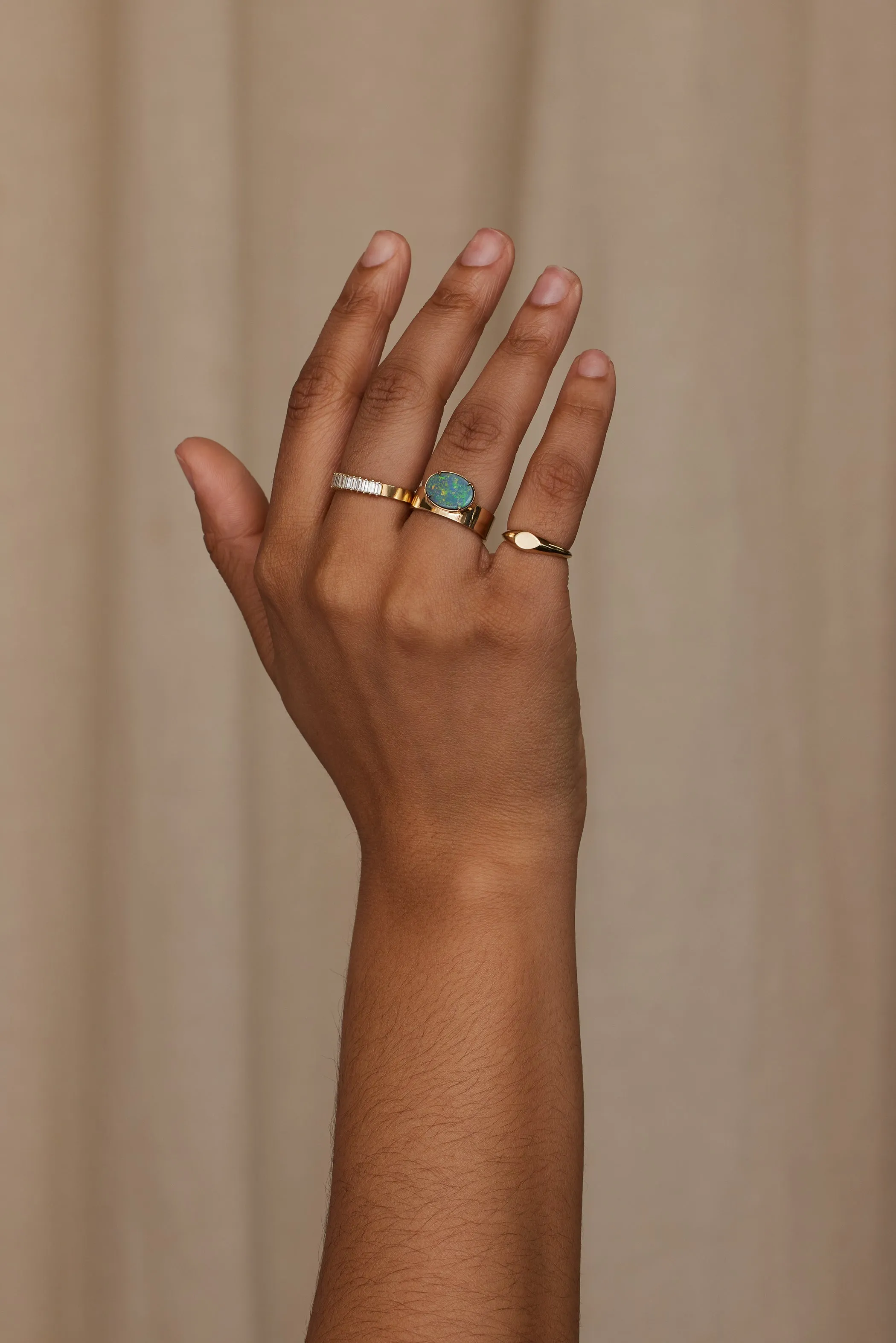 One of a Kind Black Opal Monolith Ring No. 17 sold by WWAKE product image thumbnail 4