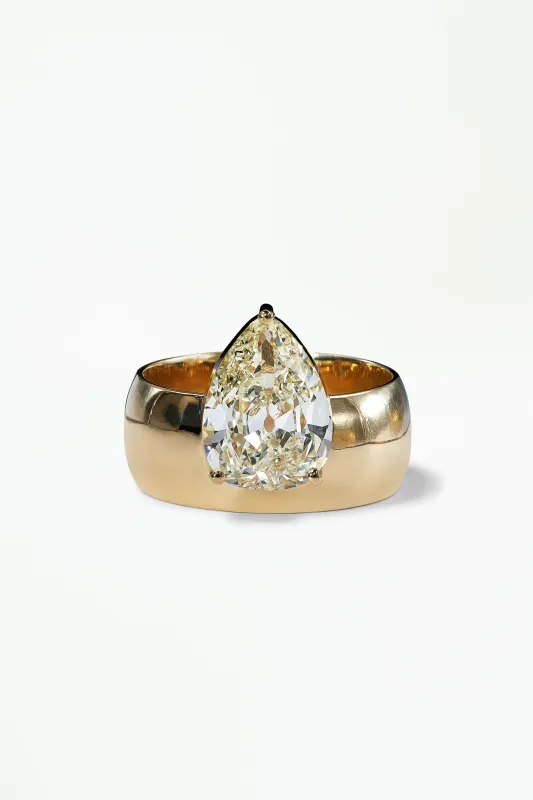 One of a Kind Vintage Pear Dome Monolith Ring No. 44 made by WWAKE