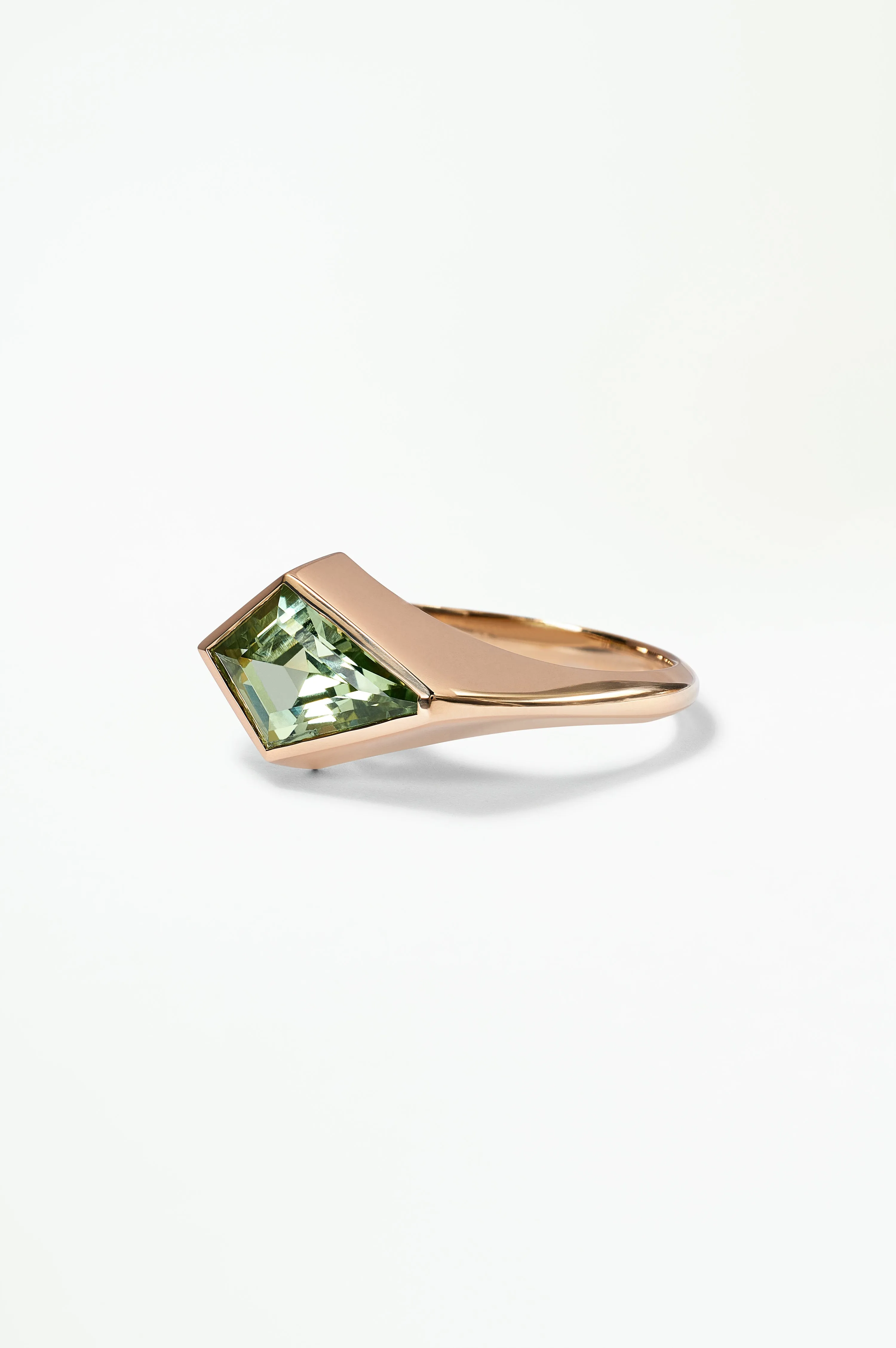 One of a Kind Kite Cut Sapphire Signet Ring No. 32 sold by WWAKE product image thumbnail 3
