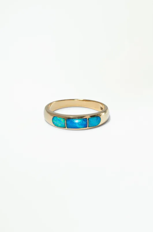 One of a Kind Opal Inlay Ring No. 2 made by WWAKE