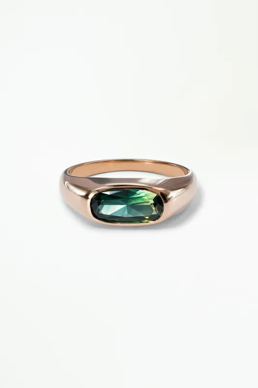 One of a Kind Cushion Cut Sapphire Signet Ring No. 63 made by WWAKE