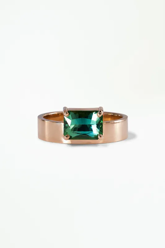 One of a Kind Seafoam Green Tourmaline Radiant Cut Monolith No. 15 made by WWAKE
