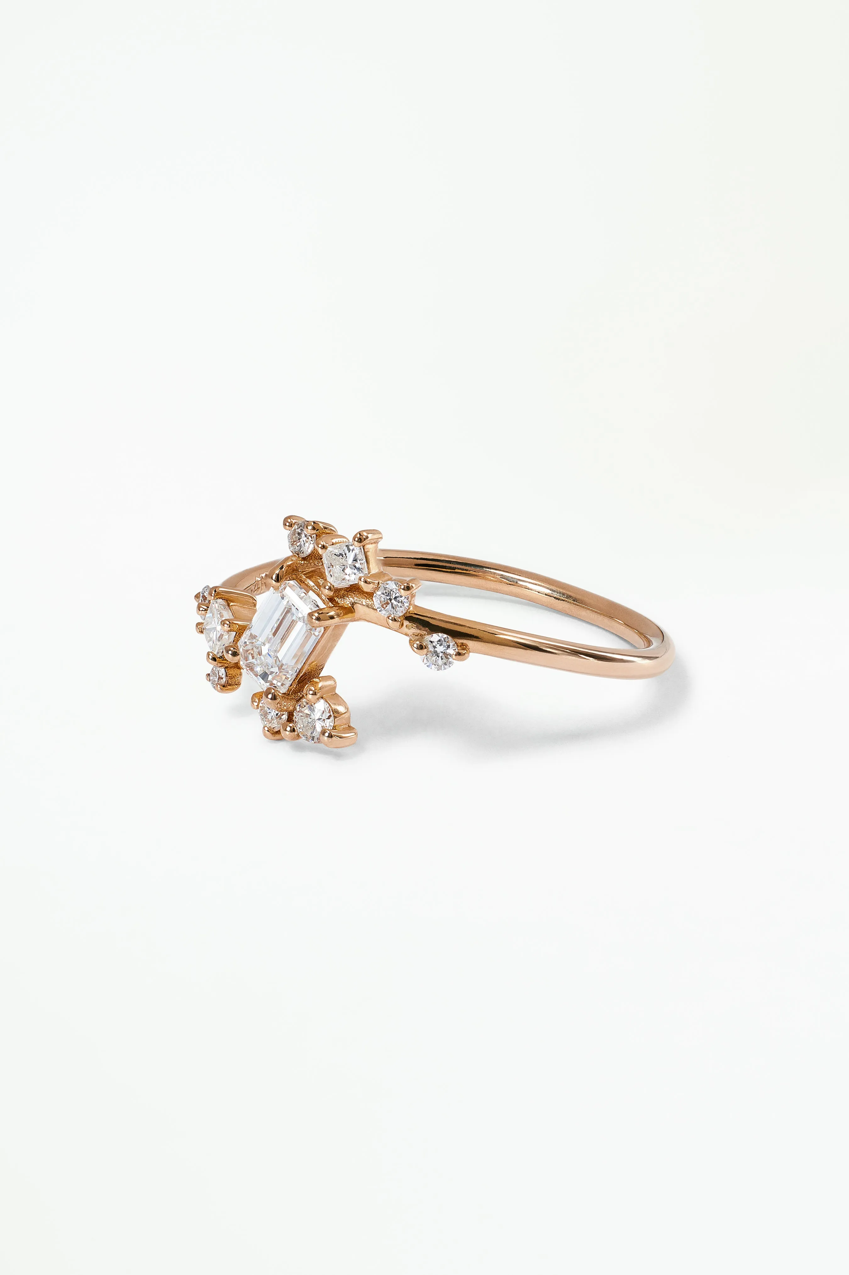 Limited Edition Emerald Cut Diamond Celestial Ring No. 3 sold by WWAKE product image thumbnail 3