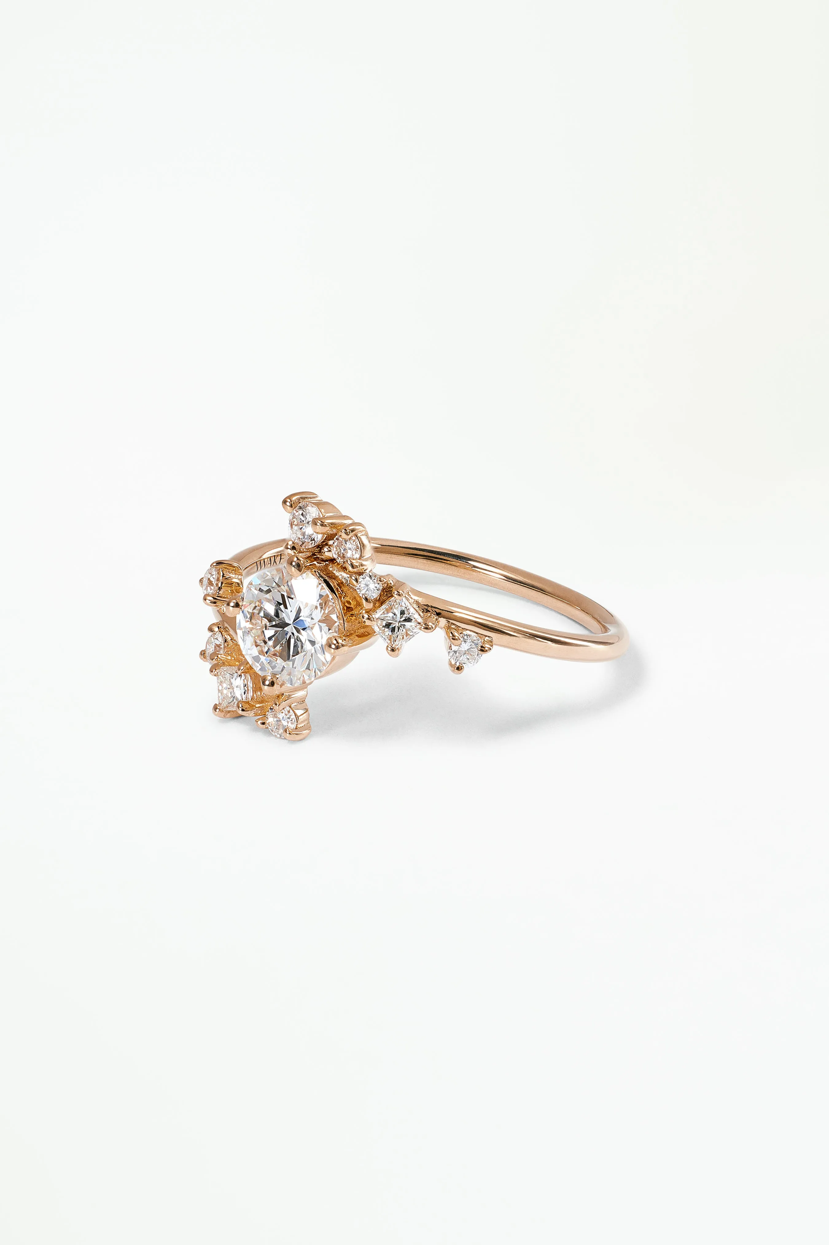 One of a Kind Round Brilliant Cut Diamond Celestial Ring No. 2 sold by WWAKE product image thumbnail 3