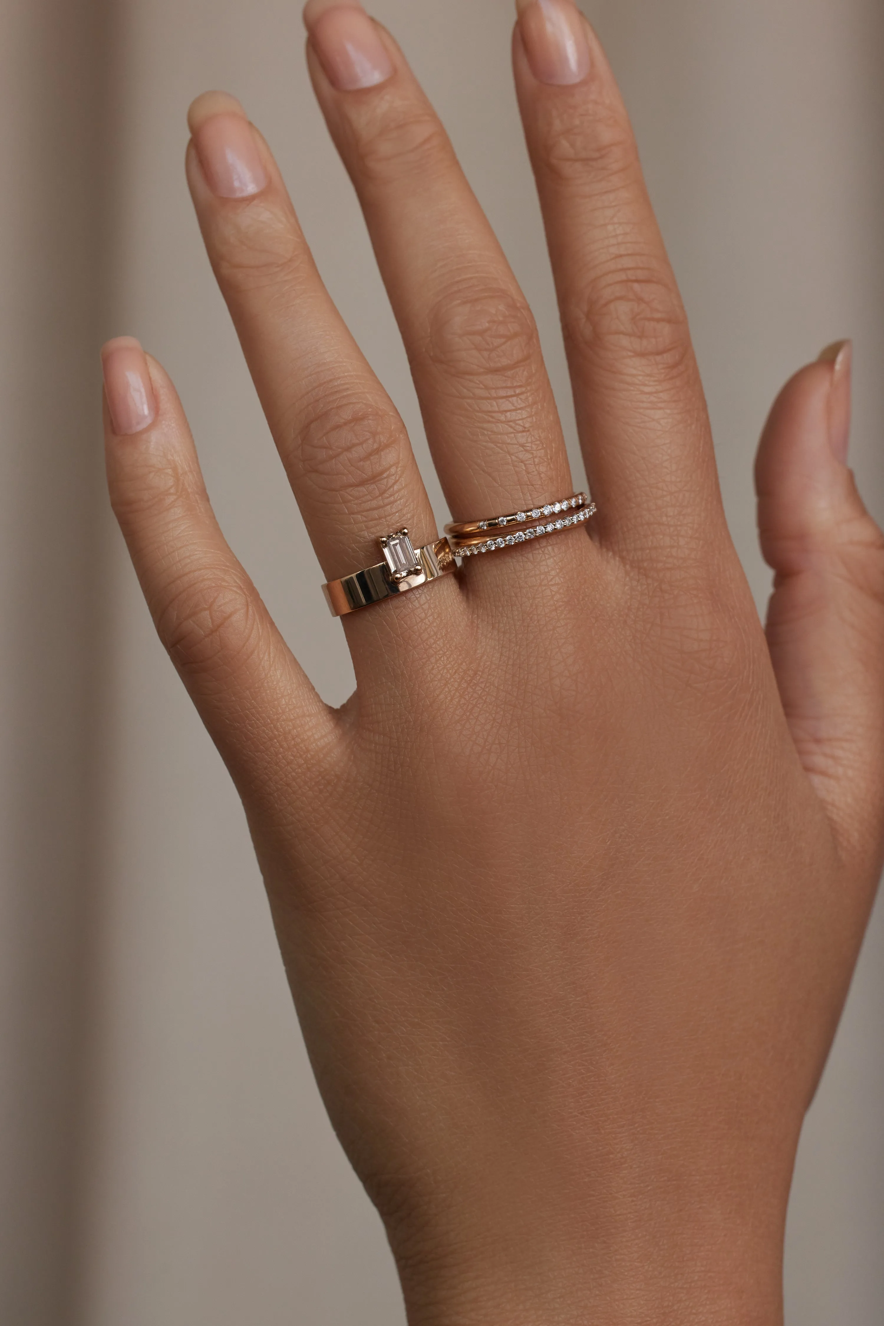 One of a Kind Emerald Cut Diamond Monolith Ring No. 39 sold by WWAKE product image thumbnail 2