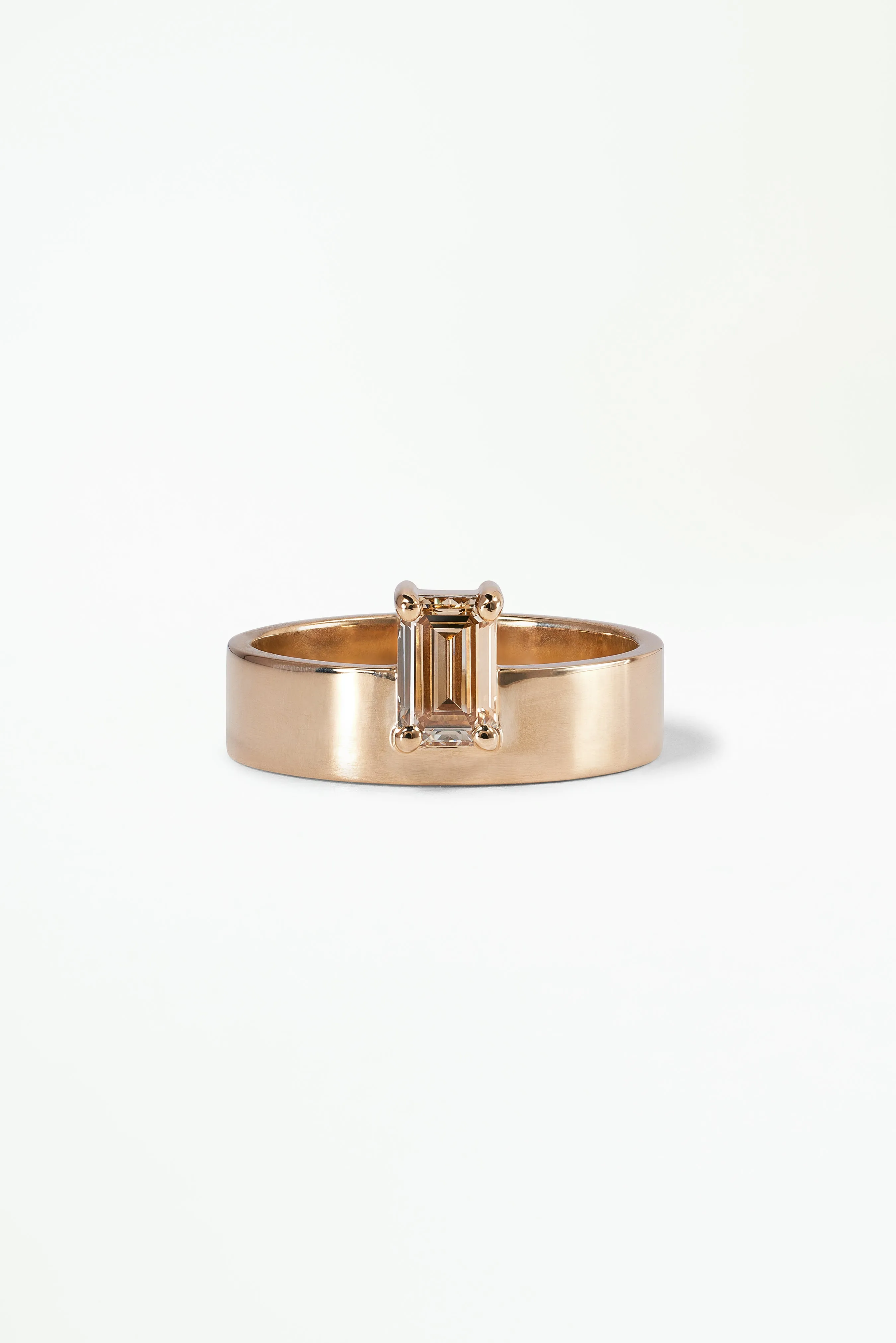 One of a Kind Emerald Cut Diamond Monolith Ring No. 39 sold by WWAKE