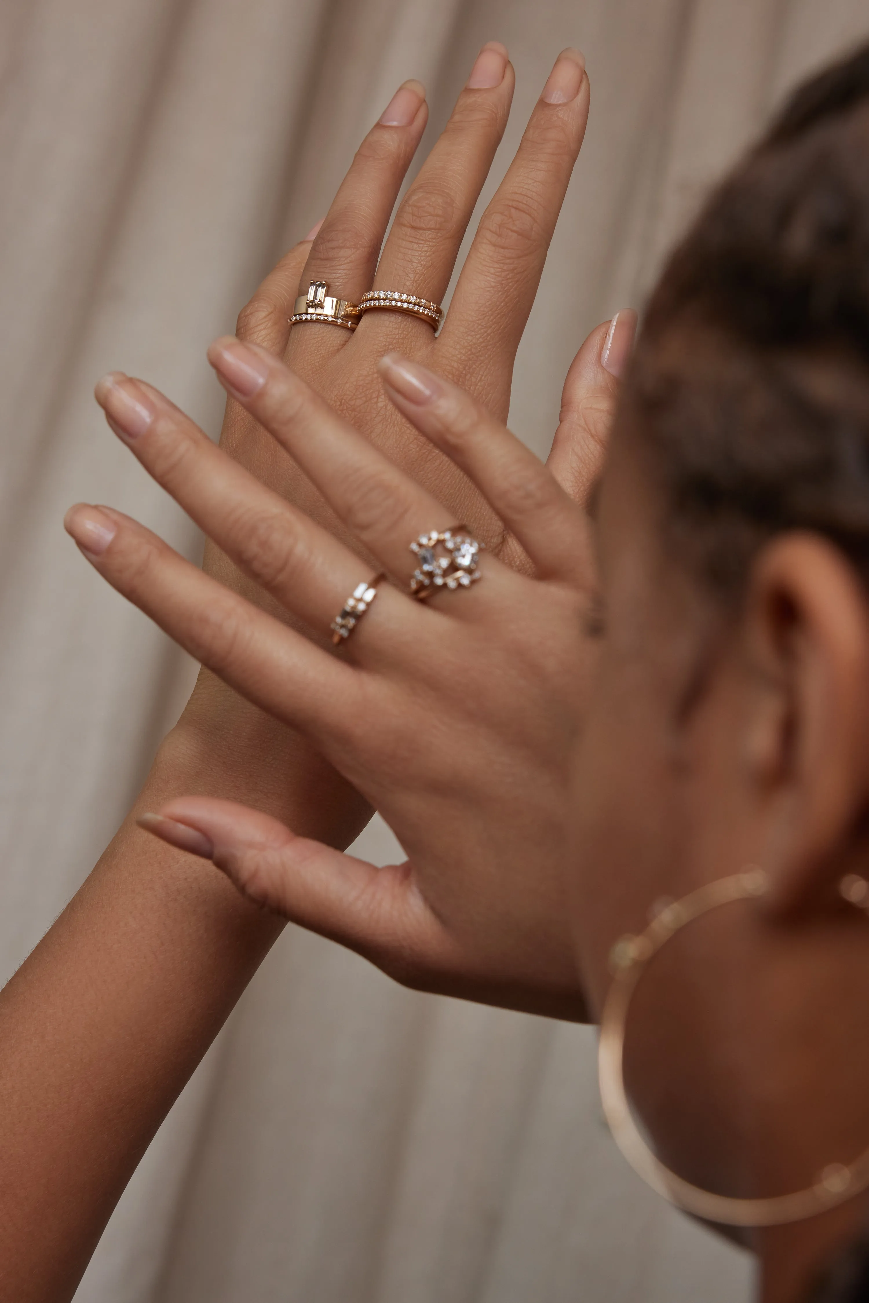 One of a Kind Emerald Cut Diamond Monolith Ring No. 39 sold by WWAKE product image thumbnail 4