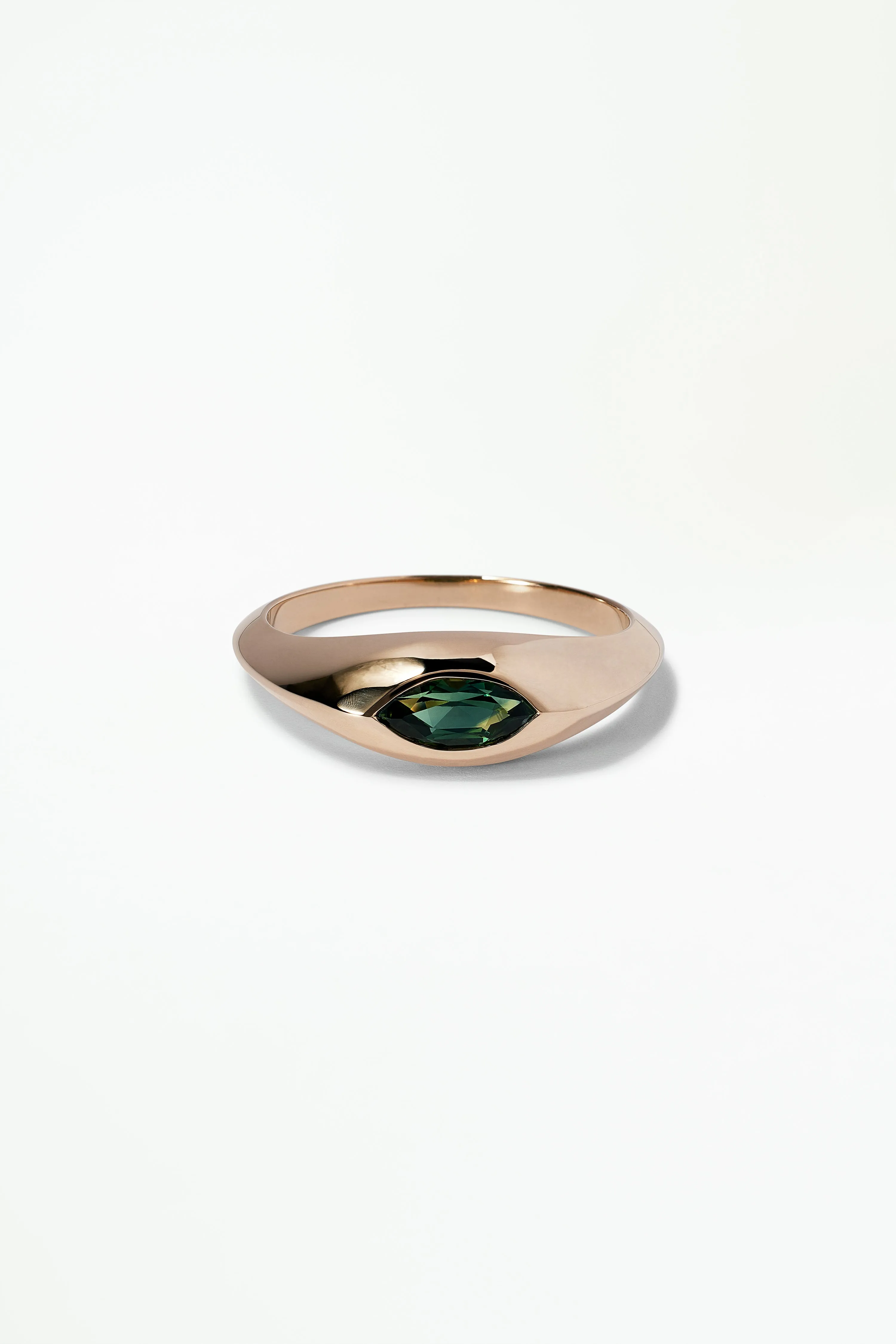 One of a Kind Marquise Cut Sapphire Signet Ring No. 39 sold by WWAKE