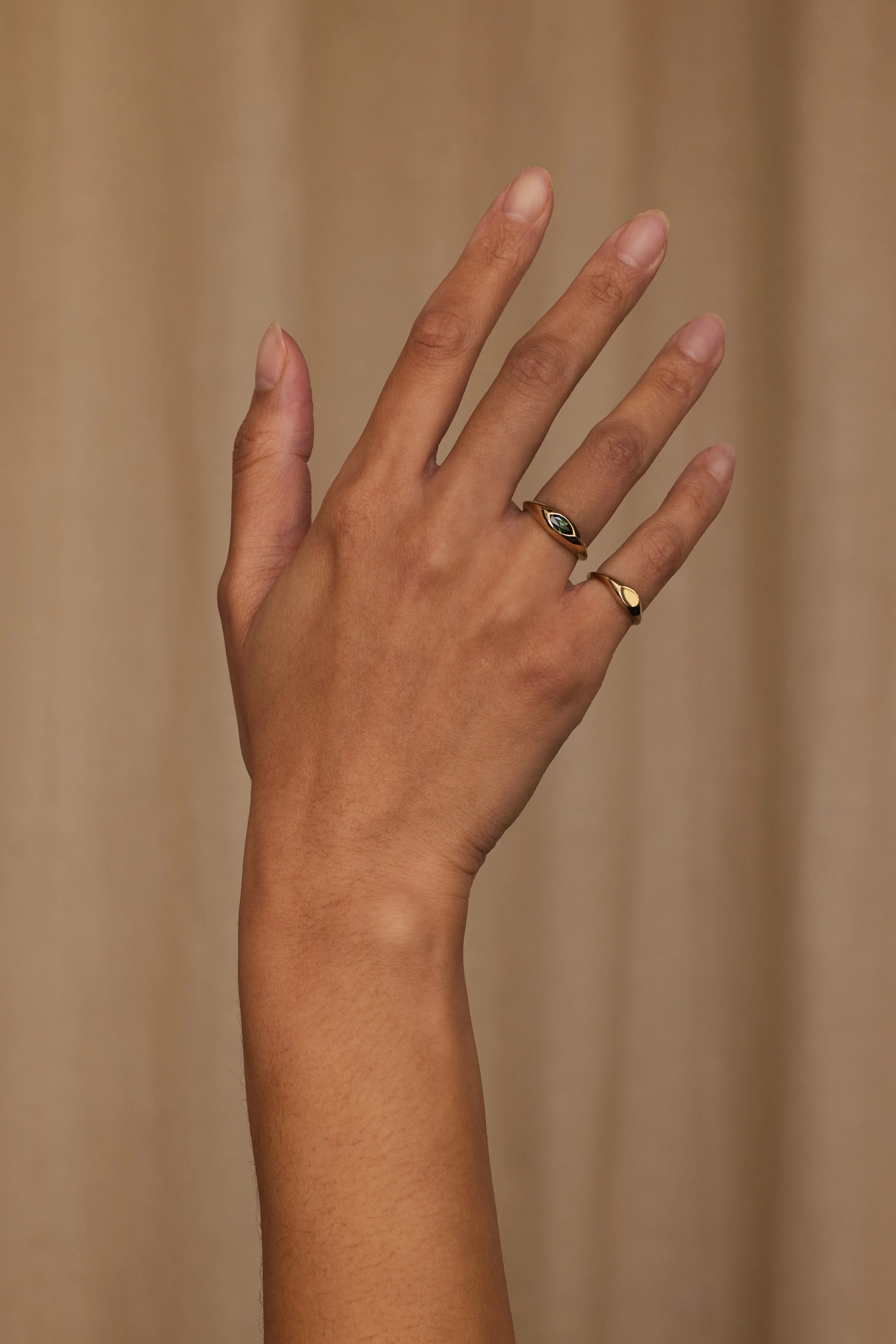 One of a Kind Marquise Cut Sapphire Signet Ring No. 39 sold by WWAKE product image thumbnail 4