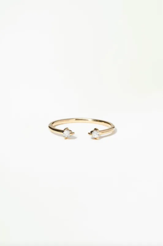 One of a Kind Two-Step Diamond Ring made by WWAKE