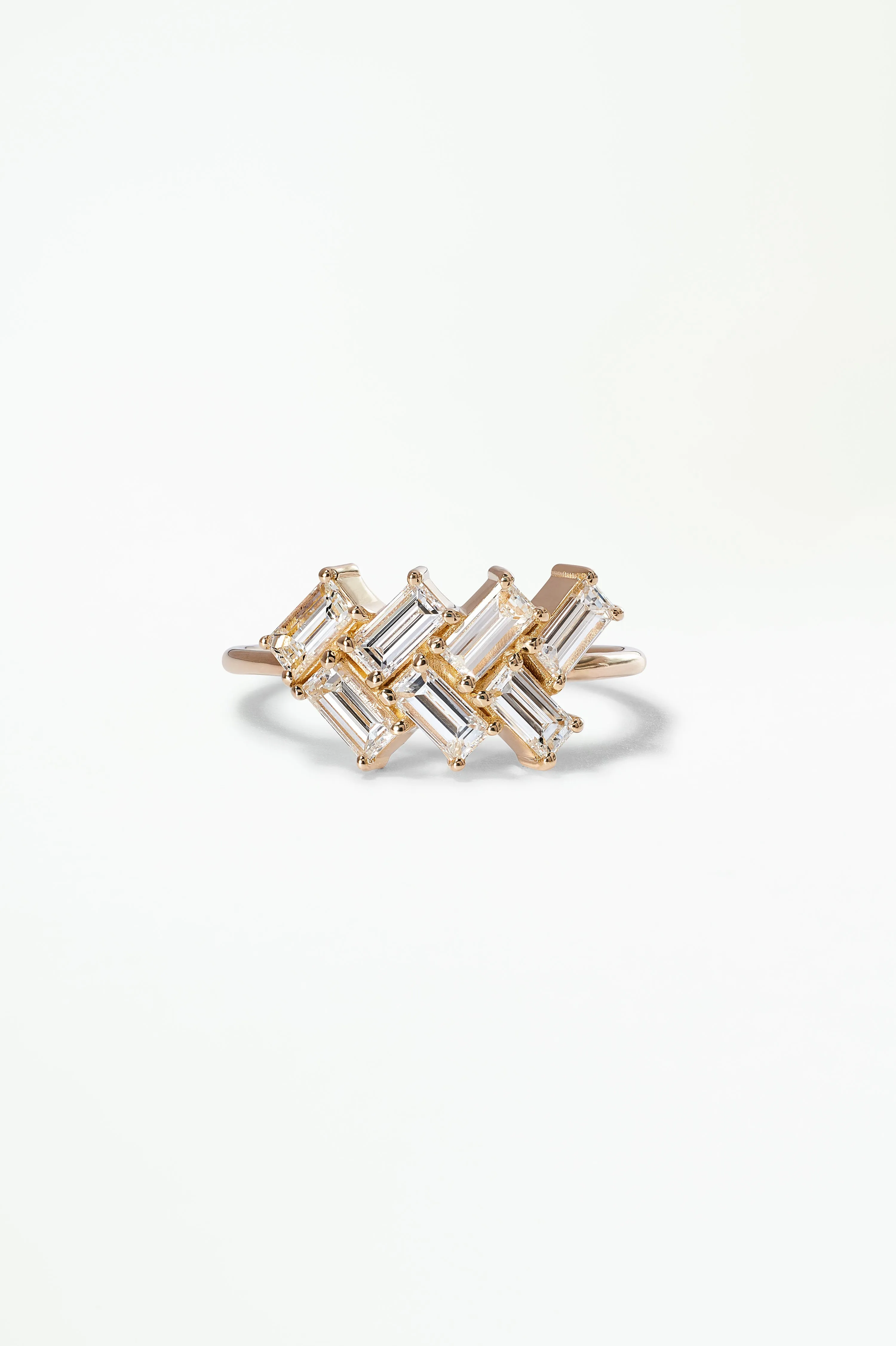 One of a Kind Baguette Cut Diamond Mosaic Ring No. 28 sold by WWAKE